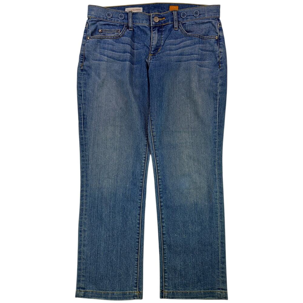 Pilcro and the Letterpress| Low-Rise Straight Jeans w/Utility Buttons | Size 29